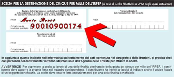 5x1000 - Protezione Civile Sonico (BS)